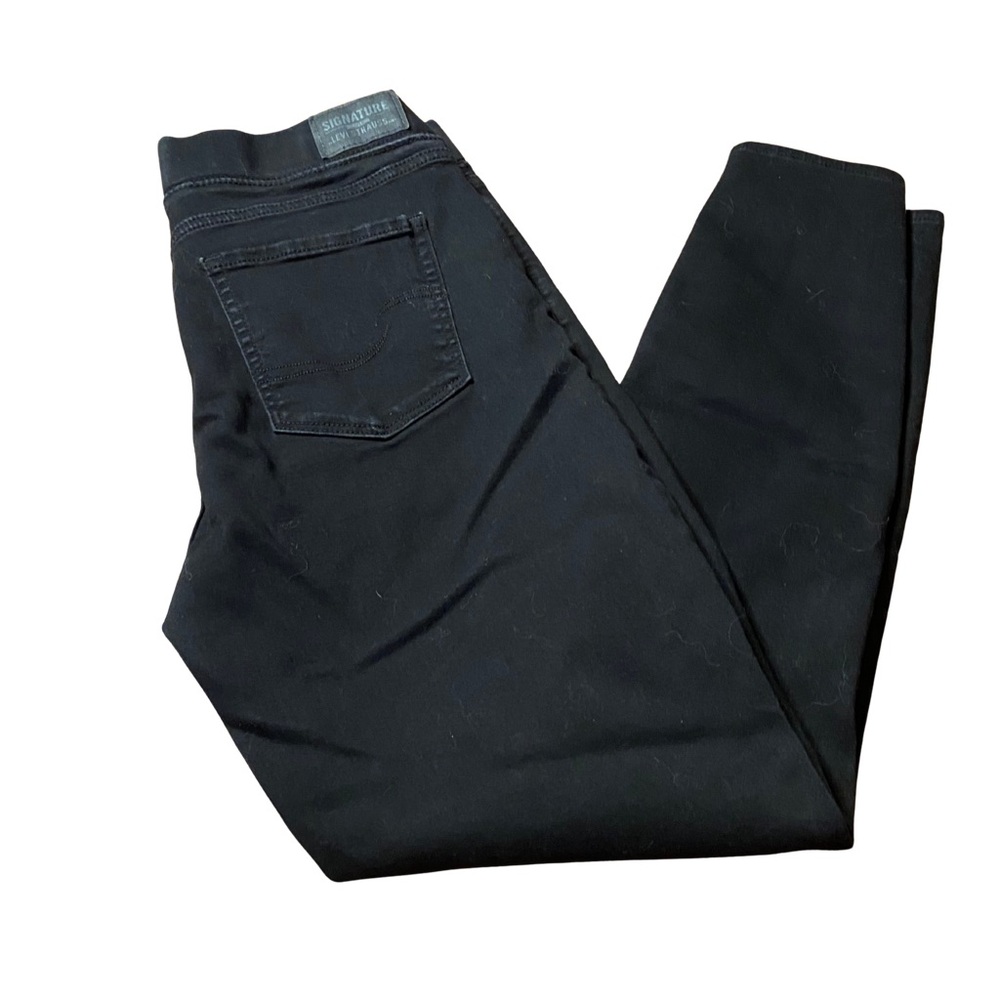 Levi Strauss Signature Gold Pull-On Skinny Jeans Black size 10